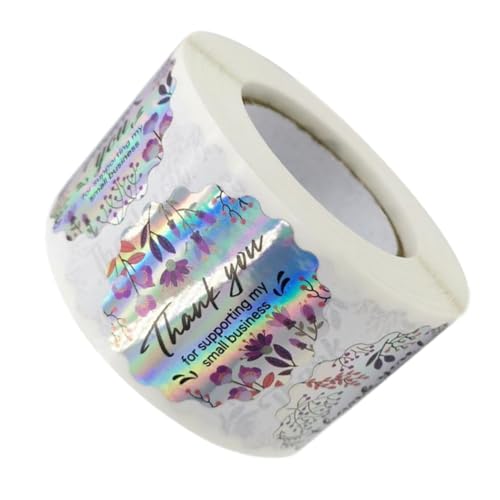 BCOATH Dankeschön Aufkleber Regenbogen Blumen Muster Selbstklebend Verpackung Siegel Etiketten Für Umschläge Geschenkverpackung Cake Bags Boxen BCOATH Dankeschön Aufkleber Regenbogen Blumen Muster Selbstklebend Verpackung Siegel Etiketten Für Umschläge Geschenkverpackung Cake Bags Boxen von BCOATH