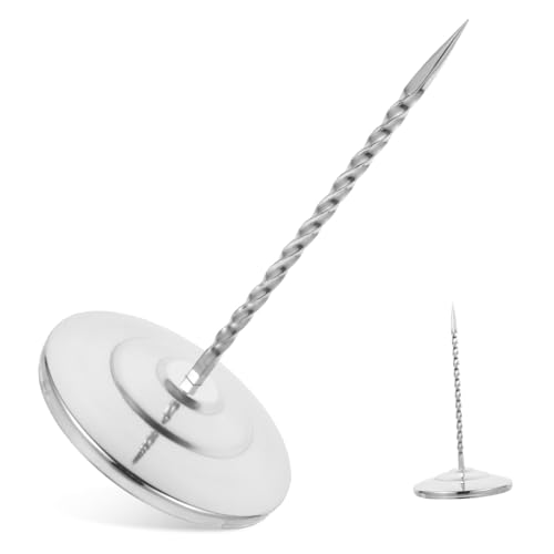 BCOATH Edelstahl Rechnungsspindel Küchen Bonhalter Robust Langlebig Glatte Kanten Sicher für Restaurant Bar Milchtee-shop Büro Schreibtischzubehör Ablage von BCOATH