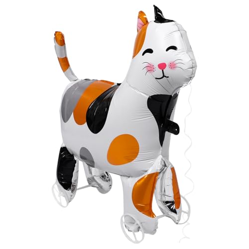 BCOATH Partyzubehör Zum Thema Katzen: Folien-katzenballon Mit Rädern Lebensechte Tierballons Für Feiern BCOATH Partyzubehör Zum Thema Katzen: Folien-katzenballon Mit Rädern Lebensechte Tierballons Für Feiern von BCOATH