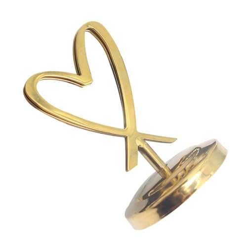 BCOATH Herzförmiger Metall Kartenhalter für Tisch Dekoration Robuster Foto und Memo Clip mit Abgerundeten Ecken Vielseitig für Hochzeit Büro und Zuhause Goldfarben Langlebig und Kratzfest BCOATH Herzförmiger Metall Kartenhalter für Tisch Dekoration Robuster Foto und Memo Clip mit Abgerundeten Ecken Vielseitig für Hochzeit Büro und Zuhause Goldfarben Langlebig und Kratzfest von BCOATH
