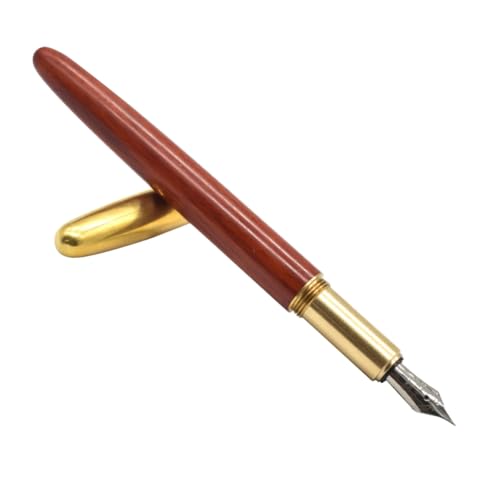 BCOATH Holz Füllfederhalter für Schüler Praktischer Kalligraphie Übungsstift mit Tintenpatrone Leichtes Design Ergonomisch zum Schreiben und Zeichnen im Büro und Schule von BCOATH
