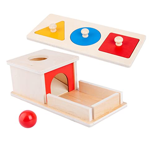BCOATH Holz Schubladenbox Montessori Spielzeug Für Kleinkinder Objektpermanenz-Box Für Motorik-trainingsspielzeug Mit Geometrischen Formen BCOATH Holz Schubladenbox Montessori Spielzeug Für Kleinkinder Objektpermanenz-Box Für Motorik-trainingsspielzeug Mit Geometrischen Formen von BCOATH