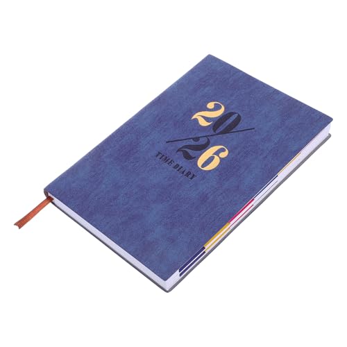 BCOATH Jahresplaner-Notizbuch 2026: A5-Zeitplanplanungs-Notizblock, Terminkalender, abgerundete Kanten, für Studenten, tägliches Journaling, persönliche Organisation von BCOATH