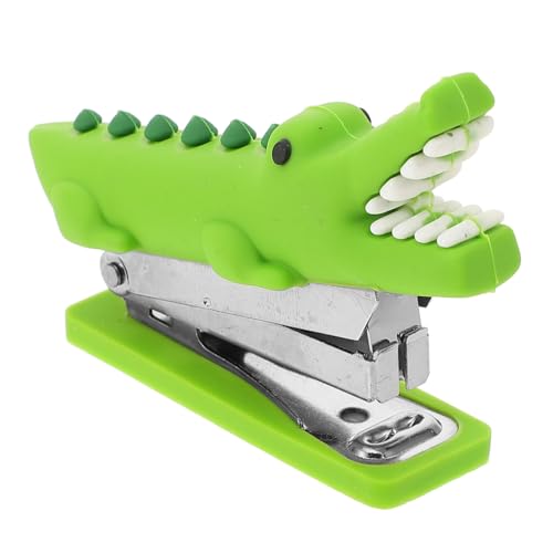 BCOATH Kleiner Tragbarer Mini heftgerät Krokodil design aus Langlebigem und Edelstahl Niedlicher Bürohefter für Schüler Praktische Tischklammermaschine für Schule und Büro BCOATH Kleiner Tragbarer Mini heftgerät Krokodil design aus Langlebigem und Edelstahl Niedlicher Bürohefter für Schüler Praktische Tischklammermaschine für Schule und Büro von BCOATH