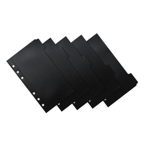 BCOATH PP Binder Taschen Sichttaschen Schwarz Leichte Dokumentenmappe für Geld Budget und Notizen Strapazierfähig für Büro Schule und Reisen Teilig von BCOATH