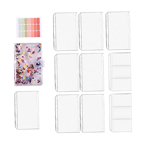 BCOATH PVC Geld Organizer mit Reißverschluss Mehrfach Fächer Etiketten Tragbarer Haushalts Binder für Budgetplanung Cash Envelopes und Karten Multifunktionales Sparbuch für Zuhause und von BCOATH