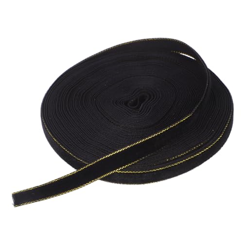 BCOATH Samtband mit Goldener Kante Luxuriöses Vielseitiges Geschenkband für Verpackung Basteln Haarschmuck Hochzeit Feiertage DIY Dekoration von BCOATH