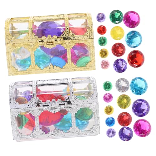 BCOATH Suchschatz Diamanten Spielset mit Aufbewahrungsbox und bunten Edelsteinen DIY Schmucksteine für Tisch Pooldeko Geschenkbox für Party Wohnraumdekoration BCOATH Suchschatz Diamanten Spielset mit Aufbewahrungsbox und bunten Edelsteinen DIY Schmucksteine für Tisch Pooldeko Geschenkbox für Party Wohnraumdekoration von BCOATH