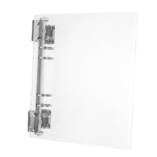 BCOATH Transparente Acryl Binder Hülle Wiederbefüllbare Ringbuch Notizbuch Schutzhülle Klarer Scrapbook Binder Umschlag Langlebige Notebook Cover für Büro Schule und Alltag BCOATH Transparente Acryl Binder Hülle Wiederbefüllbare Ringbuch Notizbuch Schutzhülle Klarer Scrapbook Binder Umschlag Langlebige Notebook Cover für Büro Schule und Alltag von BCOATH