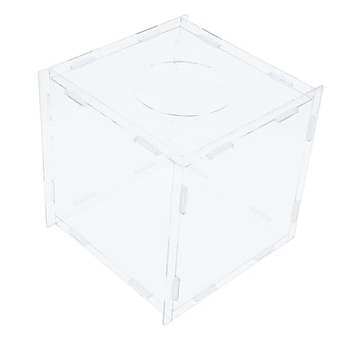 BCOATH Transparente Acryl Raffle Box Abnehmbare Lotteriebox für Lose Spendenbox Party Dekoration Spielball Behälter für Firmenfeier Jahresversammlung von BCOATH