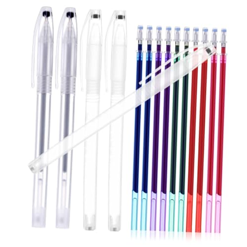 BCOATH Wasserlösliche Schneiderstifte mit Bunten Nachfüllminen und Gehäusen Textile Markierstifte für Nähen Quilten Selbstlöschende Stoff Marker für Präzises Zeichnen BCOATH Wasserlösliche Schneiderstifte mit Bunten Nachfüllminen und Gehäusen Textile Markierstifte für Nähen Quilten Selbstlöschende Stoff Marker für Präzises Zeichnen von BCOATH