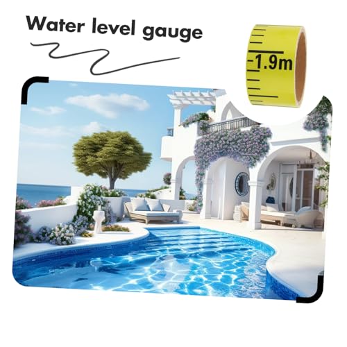 BCOATH Wasserstandsanzeiger Aufkleber Klebbares Maßband Wasserstandsmessung Pool Zubehör Reflektierendes Gelb BCOATH Wasserstandsanzeiger Aufkleber Klebbares Maßband Wasserstandsmessung Pool Zubehör Reflektierendes Gelb von BCOATH