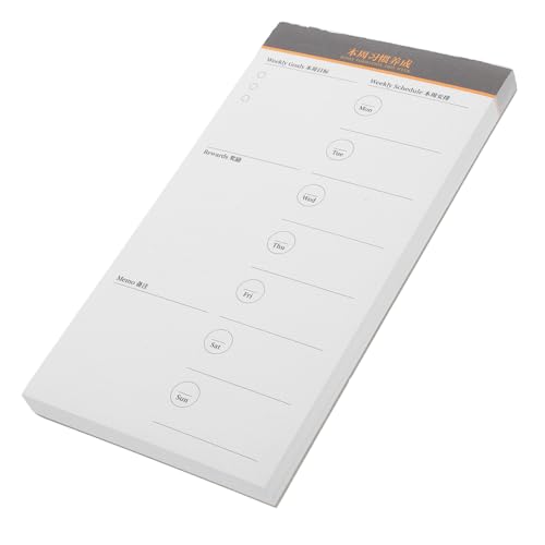 BCOATH Zeitmanagement Memo Pad Wochenplaner Notizblock Klein Abreißbar mit Klarem Druck für Schüler Büro und Tägliche Routineplanung BCOATH Zeitmanagement Memo Pad Wochenplaner Notizblock Klein Abreißbar mit Klarem Druck für Schüler Büro und Tägliche Routineplanung von BCOATH