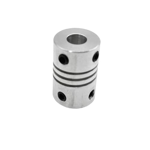 D15L20 Aluminium Flexible RS Kupplung Loch for Schrittmotor 2/3/3,17/4/5/6/7/8mm for CNC Schrittmotor Encoder Gravur Maschine (Size : 2mm to 4mm) von BCOMFY