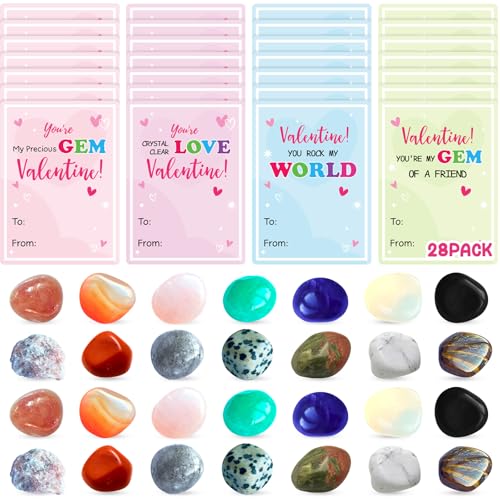 BCUEIDO Valentinstagsgeschenke für Kinder, Klassenzimmer, mit natürlichen Edelstein-Kristallen, Steinen, Mineralien, Valentinstagskarten für Kinder, Klassenzimmer, Schule, Valentinstag, Party, BCUEIDO Valentinstagsgeschenke für Kinder, Klassenzimmer, mit natürlichen Edelstein-Kristallen, Steinen, Mineralien, Valentinstagskarten für Kinder, Klassenzimmer, Schule, Valentinstag, Party, von BCUEIDO
