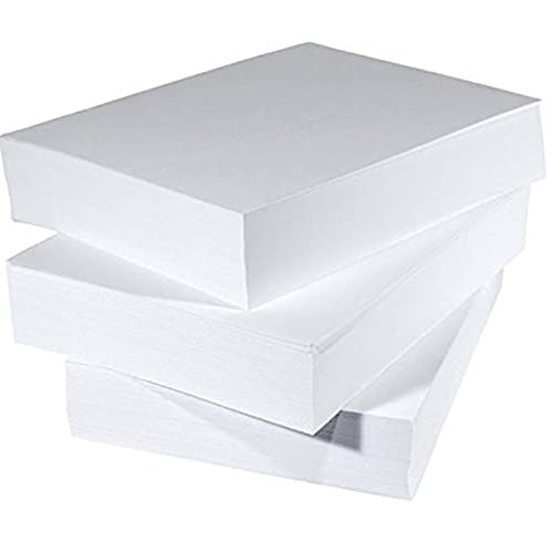 Druckerpapier A5, Kopierpapier, glatt, 80 g/m². Riesblätter, einfarbig Weiß, 1000 Blatt von BCreativetolearn