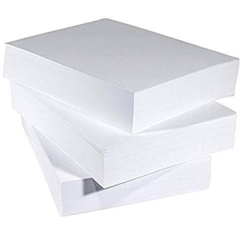 Druckerpapier A5, Kopierpapier, glatt, 80 g/m². Riesblätter, einfarbig Weiß, 500 Blatt von BCreativetolearn