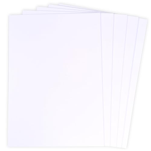 BCreativetolearn Weißes A4-Karten-Set, 25 glatte, dicke 400 g/m² Blätter zum Zeichnen, Ausstellen und Basteln von Karten von BCreativetolearn