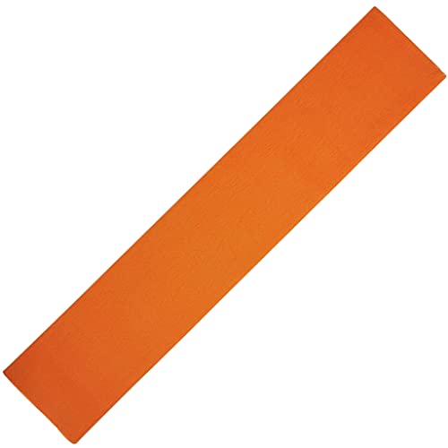BCreativetolearn Große orangefarbene Krepppapierbögen, Seidenpapier-Alternative, leuchtende Farben zum Basteln von Papierschlangen, Papierblumen und Verpackungen, 50 cm x 300 cm Rolle Papier. von BCreativetolearn