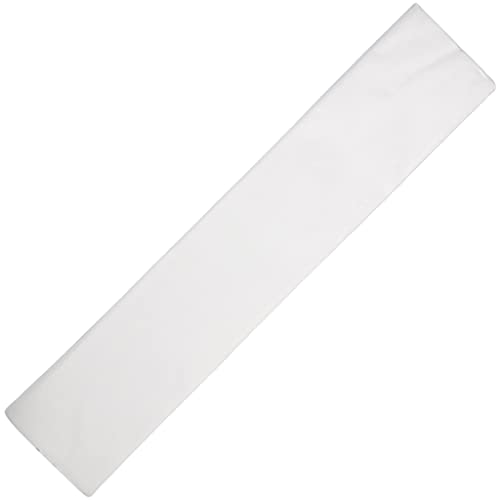 BCreativetolearn - Große Weiße Krepppapierbögen, Seidenpapier-Alternative, Leuchtende Farben zum Basteln von Papierschlangen, Papierblumen und Geschenkpapier, 50 cm x 300 cm Rolle Papier von BCreativetolearn