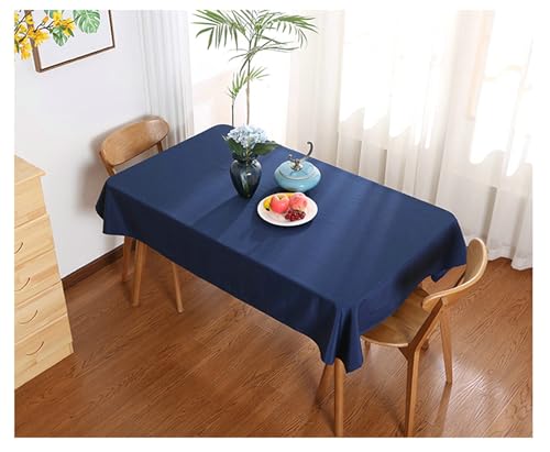 BCughia Tischdecke Rechteckig 100 x 140, Tischdecke Abwaschbar Wasserdicht Polyester Einfarbig Tischdecke für Esstisch, Marineblau BCughia Tischdecke Rechteckig 100 x 140, Tischdecke Abwaschbar Wasserdicht Polyester Einfarbig Tischdecke für Esstisch, Marineblau von BCughia