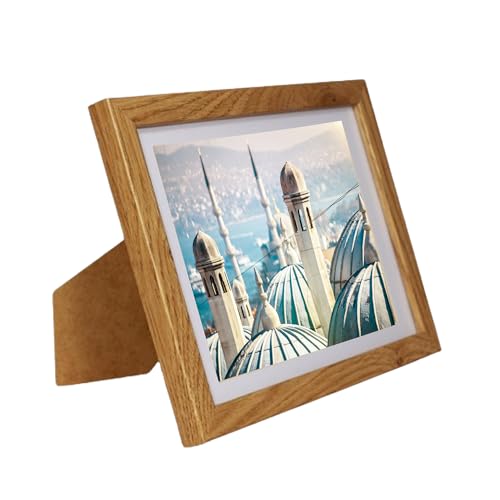 BD ART Bilderrahmen 15x21cm mit Passepartout 13x18 cm, Eiche MDF-Holz, Fotorahmen stehend und hängend BD ART Bilderrahmen 15x21cm mit Passepartout 13x18 cm, Eiche MDF-Holz, Fotorahmen stehend und hängend von BD ART