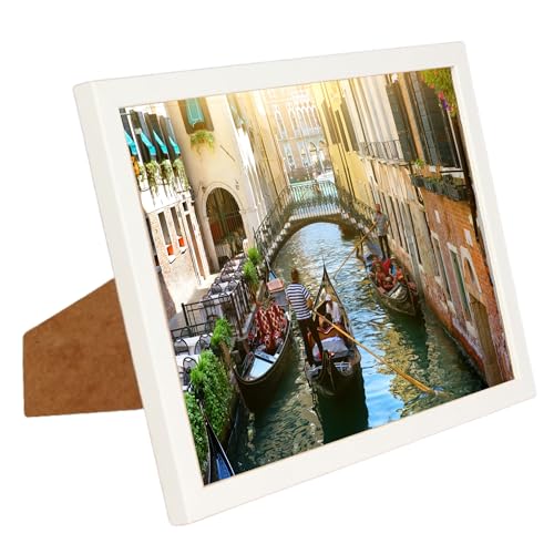 BD ART Bilderrahmen 20x25 cm Weiß mit Plexiglas, MDF-Holz, moderner Fotorahmen zum Aufhängen an der Wand oder zum Platzieren auf einem Schrank BD ART Bilderrahmen 20x25 cm Weiß mit Plexiglas, MDF-Holz, moderner Fotorahmen zum Aufhängen an der Wand oder zum Platzieren auf einem Schrank von BD ART