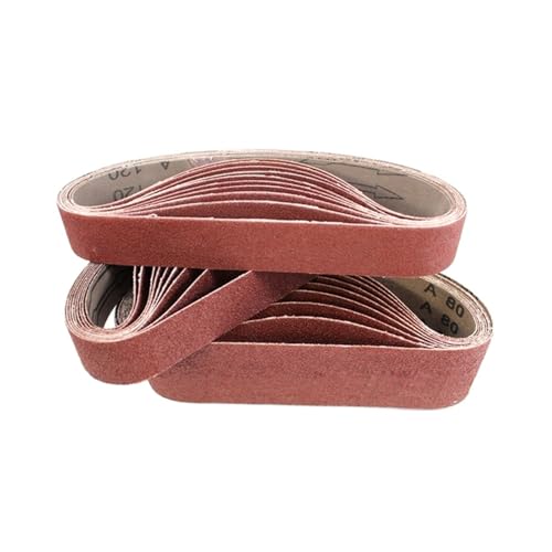 Schleifband 10 STÜCKE 330 * 30mm Schleifbänder 120 320 600 800 1000 Körnungen Holz Weichmetall Polieren Schleifpapier Schleifbänder(1000) von BDAYEK