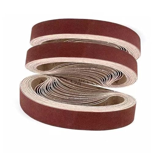 Schleifband 10 Stück Winkelschleifer-Gelenkschleifband, Maschinenschleifen, Polieren 452 x 15 mm 330 x 10 mm 330 x 30 mm 520 x 20 mm 533 x 30 mm 760 x 40 mm(P320*452MM*15MM) von BDAYEK