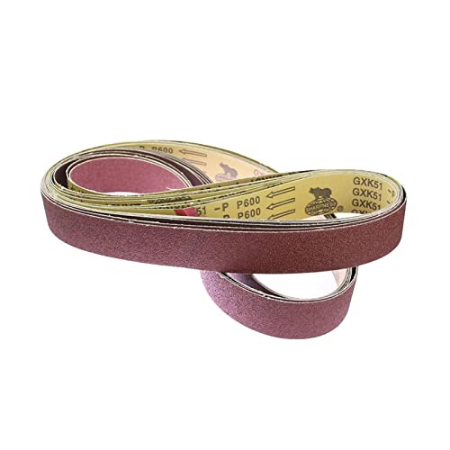 Schleifband 20 STÜCKE Schleifbänder 2000 * 50mm P40-800 Holz Weichmetall Grobschleifen bis Feinpolieren(P150) von BDAYEK