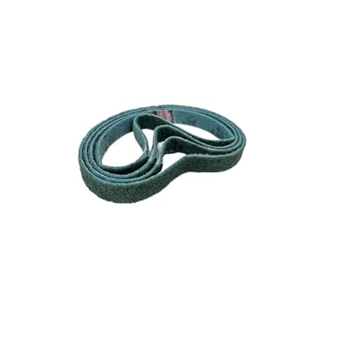 Schleifband 4 Stück 762 x 25 mm, nicht gewebtes, dehnbares Schleifband aus Nylon, grob bis fein, for Entgraten von Metall- und Kunststoffstreifen(Blue) von BDAYEK