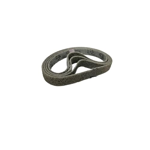 Schleifband 4 Stück 762 x 25 mm, nicht gewebtes, dehnbares Schleifband aus Nylon, grob bis fein, for Entgraten von Metall- und Kunststoffstreifen(Gray) von BDAYEK