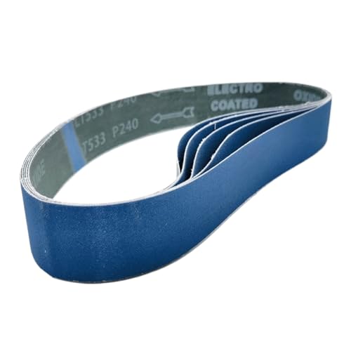 Schleifband 5 Stück 915 mm Schleifbänder 50 x 915 mm Schleifband 2" x 36" Schleifbänder aus geschmolzenem Zirkonoxid-Aluminiumoxid for Polieren von Metall Mix Pack(80) von BDAYEK