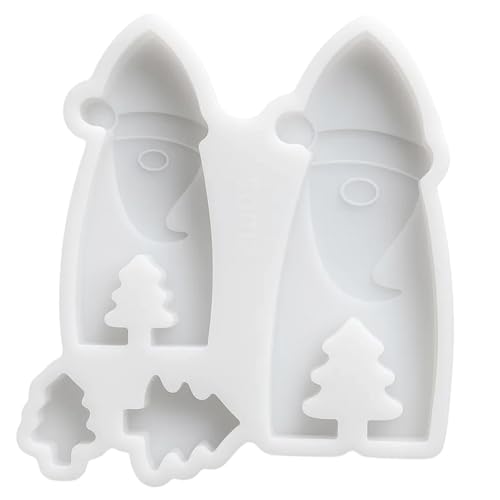 Silikonform Weihnachten, 13.3 X 12.3 Cm Silikonformen Gießformen Weihnachten, Silikonformen Weihnachten Gießform Weihnachten, Weihnachtliche Silikonform Für DIY Kerzen Und Dekoration, von BDBFPAN