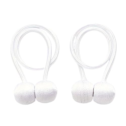 BDFJEDS 2 Stück Vorhang-Raffhalter, Design-Vorhanghalter, Badezimmer-Duschvorhang-Zubehör(White) von BDFJEDS