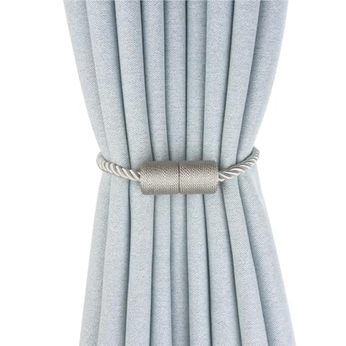 BDFJEDS 2Pcs Vorhang Halter Fenster Raffhalter for Wohnkultur Wiederverwendbare(Gray) von BDFJEDS