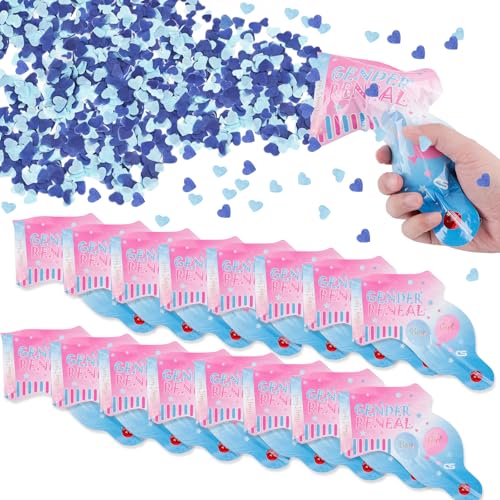 BDHYYM 20 Stück Gender Reveal Konfettikanone Blau,Konfetti Pistolen Set,Konfettikanone Biologisch Abbaubar,für Geschlecht Verkünden,Baby Junge Mädchen Gender Reveal Partybedarf,Babyshower Party (Blau) BDHYYM 20 Stück Gender Reveal Konfettikanone Blau,Konfetti Pistolen Set,Konfettikanone Biologisch Abbaubar,für Geschlecht Verkünden,Baby Junge Mädchen Gender Reveal Partybedarf,Babyshower Party (Blau) von BDHYYM