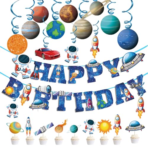 BDHYYM 24 Stück Planeten Deko, Weltraum Deko Dekoration Set,Weltraum Geburtstag Dekoration Astronauten Raketen Sonnensystem, Weltall Girlande für Weltraum Kindergeburtstag Deko Party BDHYYM 24 Stück Planeten Deko, Weltraum Deko Dekoration Set,Weltraum Geburtstag Dekoration Astronauten Raketen Sonnensystem, Weltall Girlande für Weltraum Kindergeburtstag Deko Party von BDHYYM