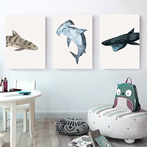 BDHcdfAJGf Cartoon Tier Leinwand Wand Bilder Hai Poster und Kunstdrucke Kindergarten Bild Kinderzimmer Leinwand Gemälde für Kinderzimmer Dekoration 30x50cmx3 ungerahmt BDHcdfAJGf Cartoon Tier Leinwand Wand Bilder Hai Poster und Kunstdrucke Kindergarten Bild Kinderzimmer Leinwand Gemälde für Kinderzimmer Dekoration 30x50cmx3 ungerahmt von BDHcdfAJGf