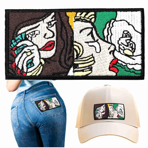 Lustiger "Money Girls"-Aufnäher für Erwachsene, Tränen mit Geld, bestickt, zum Aufbügeln, Emblem, Abzeichen für Kleidung, Jacken, Jeans, Taschen, Hüte, Rucksäcke Lustiger "Money Girls"-Aufnäher für Erwachsene, Tränen mit Geld, bestickt, zum Aufbügeln, Emblem, Abzeichen für Kleidung, Jacken, Jeans, Taschen, Hüte, Rucksäcke von BDIHS