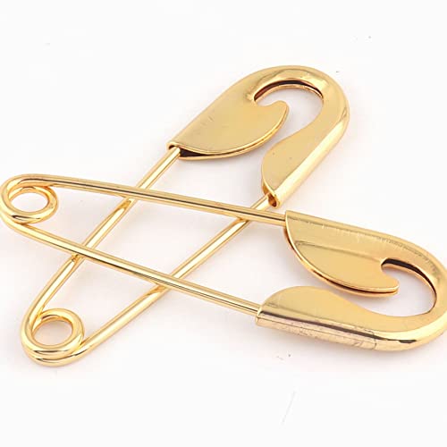 BDSHGRDH Sicherheitsnadeln, 10Pcs 100mm Gold Safety Pins DIY Sewing Tools Accessory Large Metal Clasp Pins for Scarf Blankets Skirts Knitted Fabric Crafts BDSHGRDH Sicherheitsnadeln, 10Pcs 100mm Gold Safety Pins DIY Sewing Tools Accessory Large Metal Clasp Pins for Scarf Blankets Skirts Knitted Fabric Crafts von BDSHGRDH