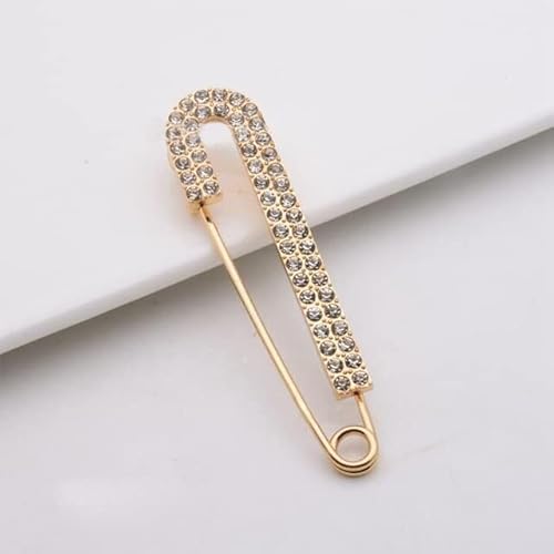 BDSHGRDH Sicherheitsnadeln， 10Pcs 7.5cm Safety Lapel Pins Women Simulated-Pearl Pendant Pins Crystal Rhinestone Brooch(108) von BDSHGRDH