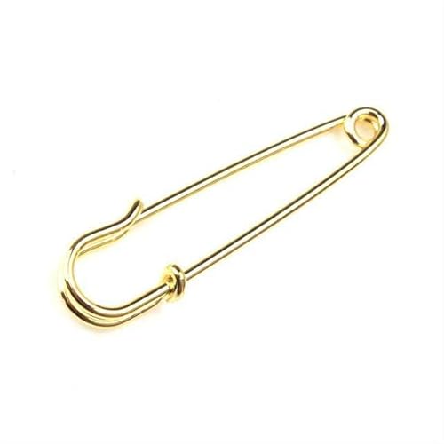 BDSHGRDH Sicherheitsnadeln， 10Pcs 75//80/100mm Large Size 20 Style Fashion Iron Big Brooch Pins Fitting Women DIY Brooch Base Jewelry Accessories Findings(Gold 75mm) von BDSHGRDH