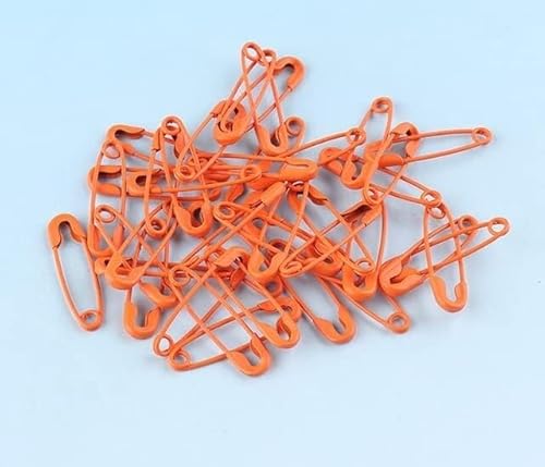 BDSHGRDH Sicherheitsnadeln， 20Pcs 19mm Multi Color Brooch Safety Pins DIY Copper Pins for Garment Mini Charming Safety Pins Sewing Tools Accessory(Orangr) von BDSHGRDH