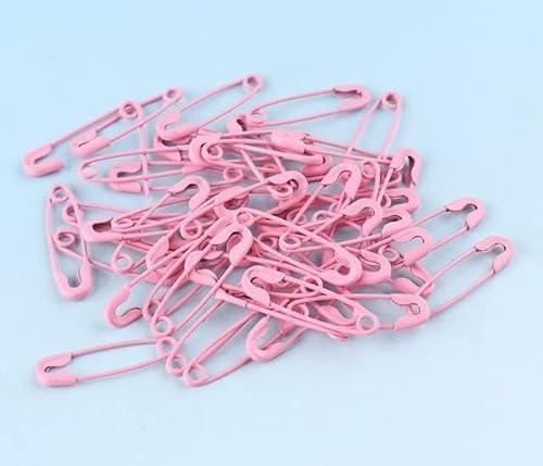 BDSHGRDH Sicherheitsnadeln， 20Pcs 19mm Multi Color Brooch Safety Pins DIY Copper Pins for Garment Mini Charming Safety Pins Sewing Tools Accessory(Roze) von BDSHGRDH
