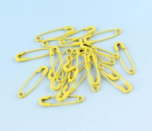 BDSHGRDH Sicherheitsnadeln， 20Pcs 19mm Multi Color Brooch Safety Pins DIY Copper Pins for Garment Mini Charming Safety Pins Sewing Tools Accessory(Unique Colour) von BDSHGRDH