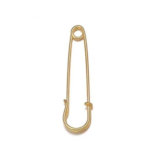 BDSHGRDH Sicherheitsnadeln， 20pcs 55/60mm Large Size Safety Brooch Pins Base Accessories for DIY Jewelry Making Wedding Bouquet(Gold 60mm) von BDSHGRDH