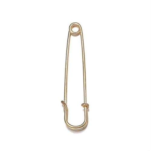 BDSHGRDH Sicherheitsnadeln， 20pcs 55/60mm Large Size Safety Brooch Pins Base Accessories for DIY Jewelry Making Wedding Bouquet(Kc Gold 55mm) von BDSHGRDH