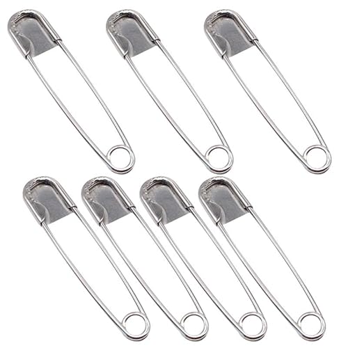 BDSHGRDH Sicherheitsnadeln, 2pcs 127mm Large Safety Pins Stainless Steel Needles for Making Scarf Blankets Skirts Kilts Knitted Fabric Crafts BDSHGRDH Sicherheitsnadeln, 2pcs 127mm Large Safety Pins Stainless Steel Needles for Making Scarf Blankets Skirts Kilts Knitted Fabric Crafts von BDSHGRDH