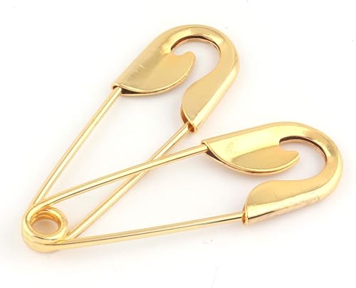 BDSHGRDH Sicherheitsnadeln， 5/10/20Pcs 100mm Gold Safety Pins DIY Sewing Tools Accessory Large Metal Clasp Pins(10pcs 100mm) von BDSHGRDH